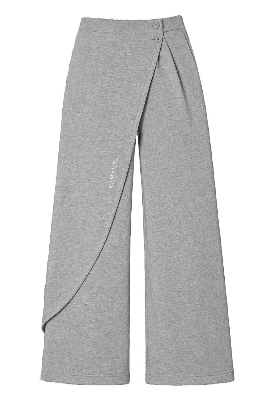 Gray KAMAHDI wrap pants